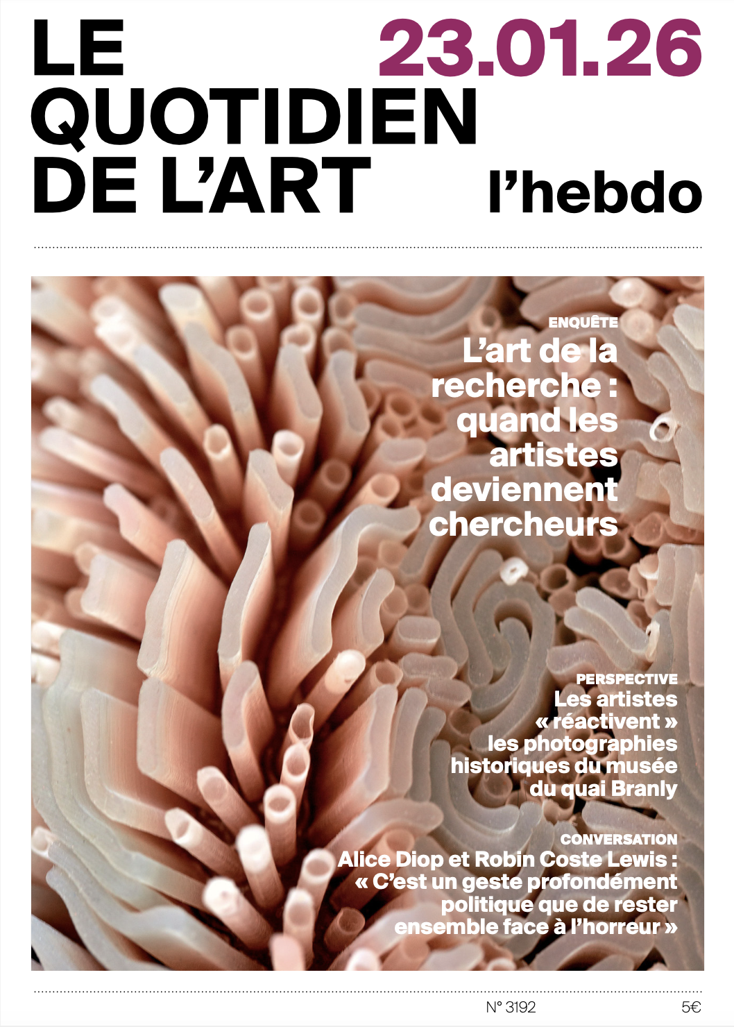 Emmanuel Mahé dans Le Quotidien de l’Art&nbsp;: un panorama&nbsp; international de la recherche par l’art et le design