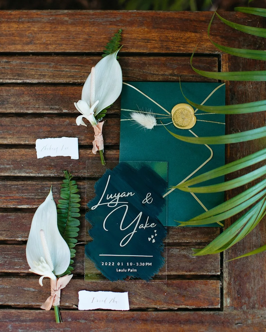 Elegant details for your tropical &lsquo;I do&rsquo;s&lsquo; 🌿✨ Bring the island vibes to your wedding with stationery that sets the tone for paradise!