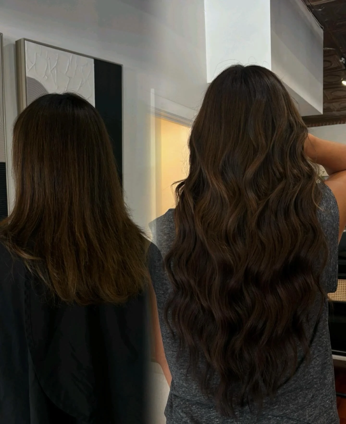 🤎Brunette Babe with some inchessss
22” of @bellamihair K-tips to be exact! ✨