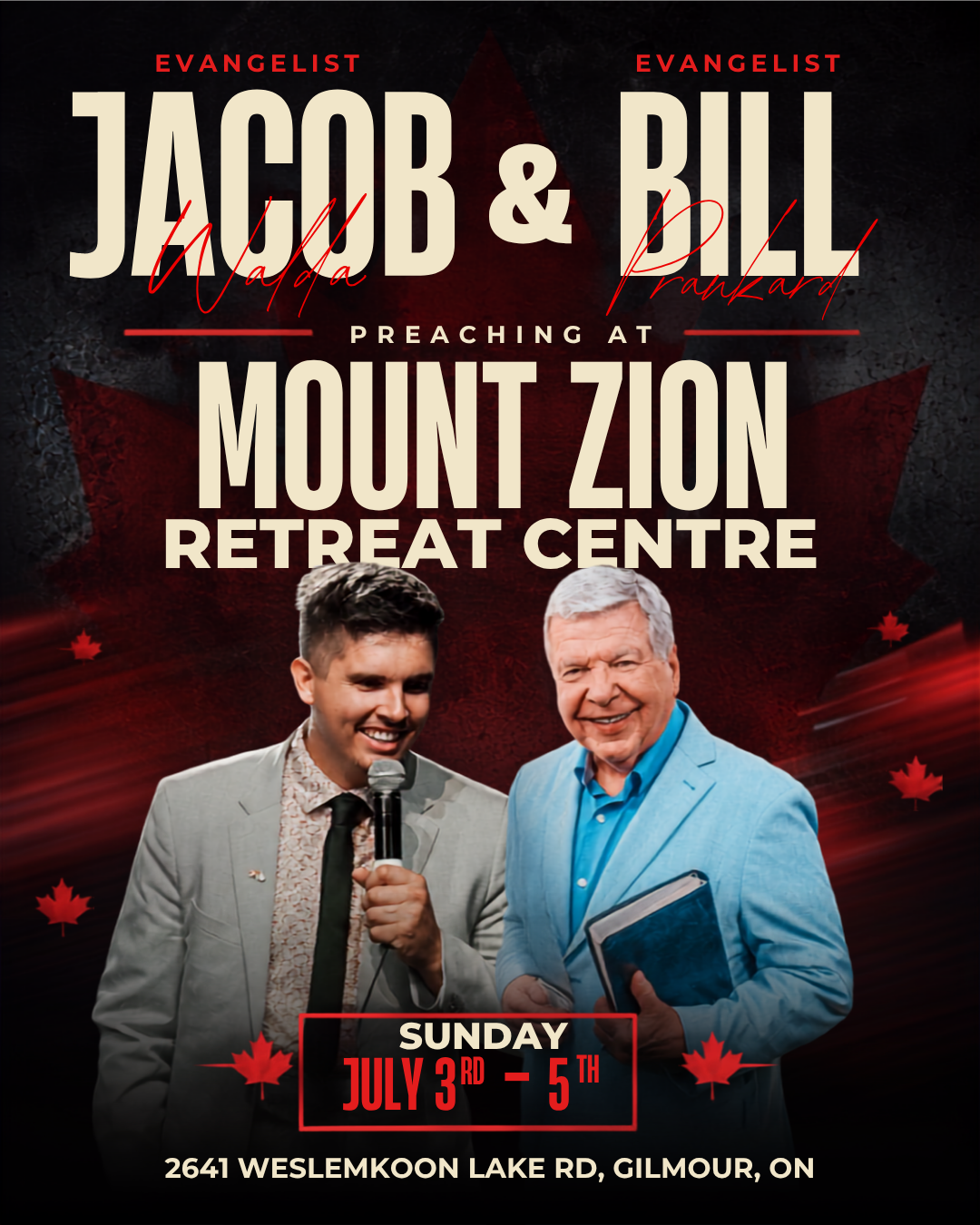 Jacob and Bill Ministering at Mount Zion