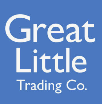 Logo for Great Little Trading Co. demonstrating their play-based store for children.