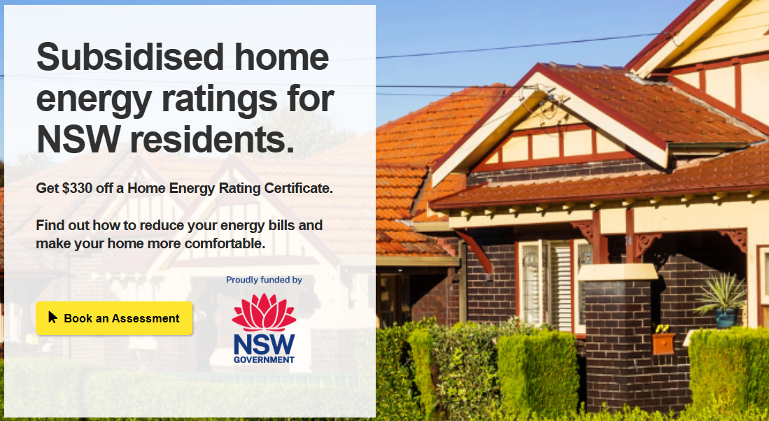 Subsidised Home Energy Ratings for eligible NSW households