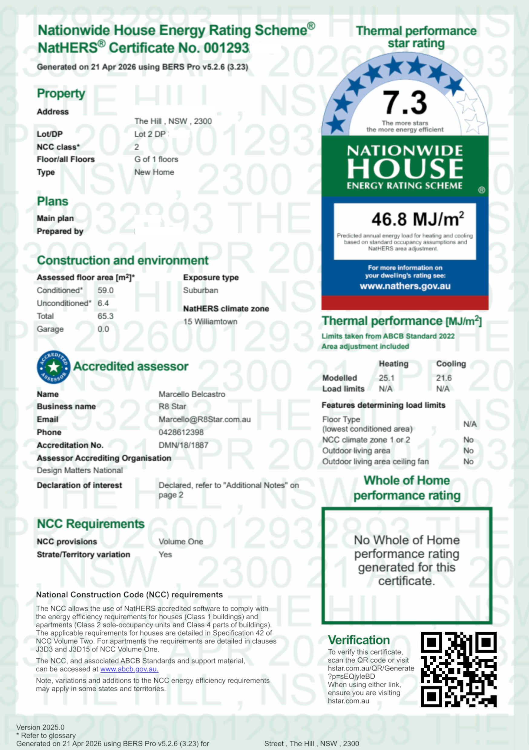 NatHERS Rating certificate near me at R8Star.com.au