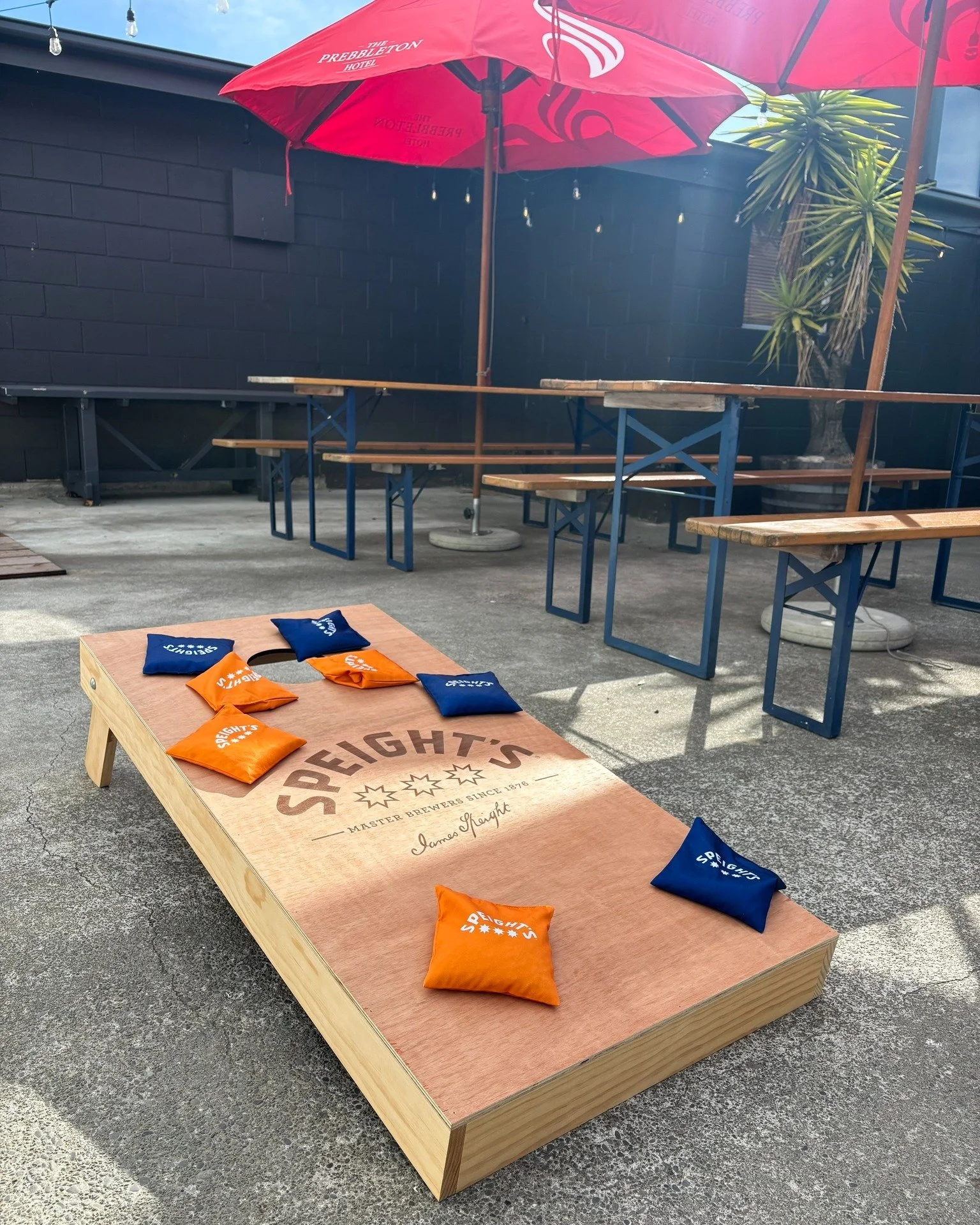 How&rsquo;s your cornhole game? 🎯 

Our newest beer garden addition has landed and is ready for some friendly competition - pop in and show us what you've got!