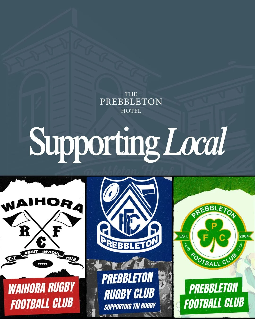 At The Prebbleton Hotel, community comes first. 💛

This season, support your favourite club! Every Sunday, enjoy a house beer, wine, or spirit, and you&rsquo;ll receive a token to vote for one of three amazing clubs. At the end of each month, each c