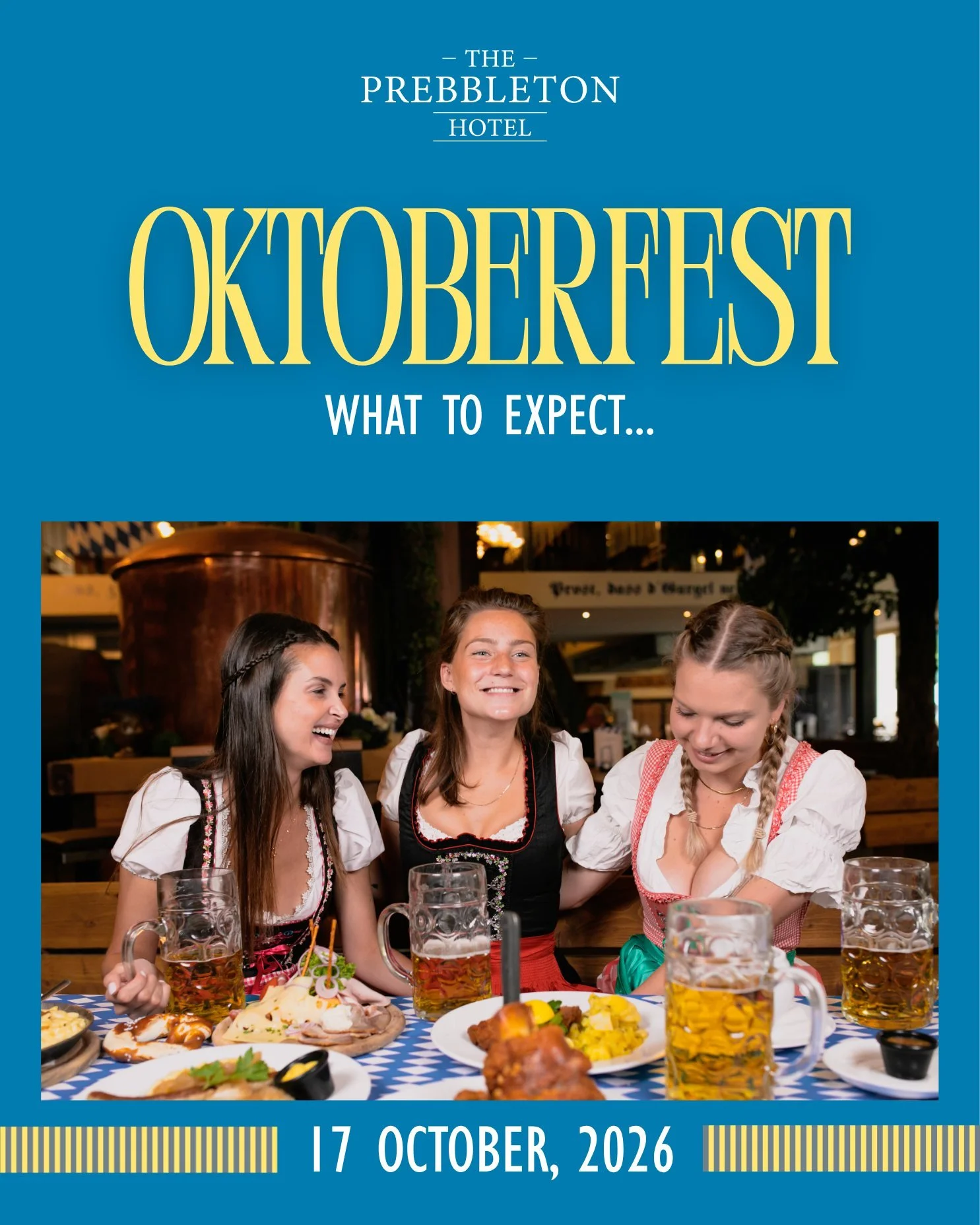 Oktoberfest is shaping up to be a cracking day.
 
Tickets are flying! Make sure you gets yours. Limited spaces in our brand new Beer garden.

Grabs yours now: https://tinyurl.com/yhh7n8j4