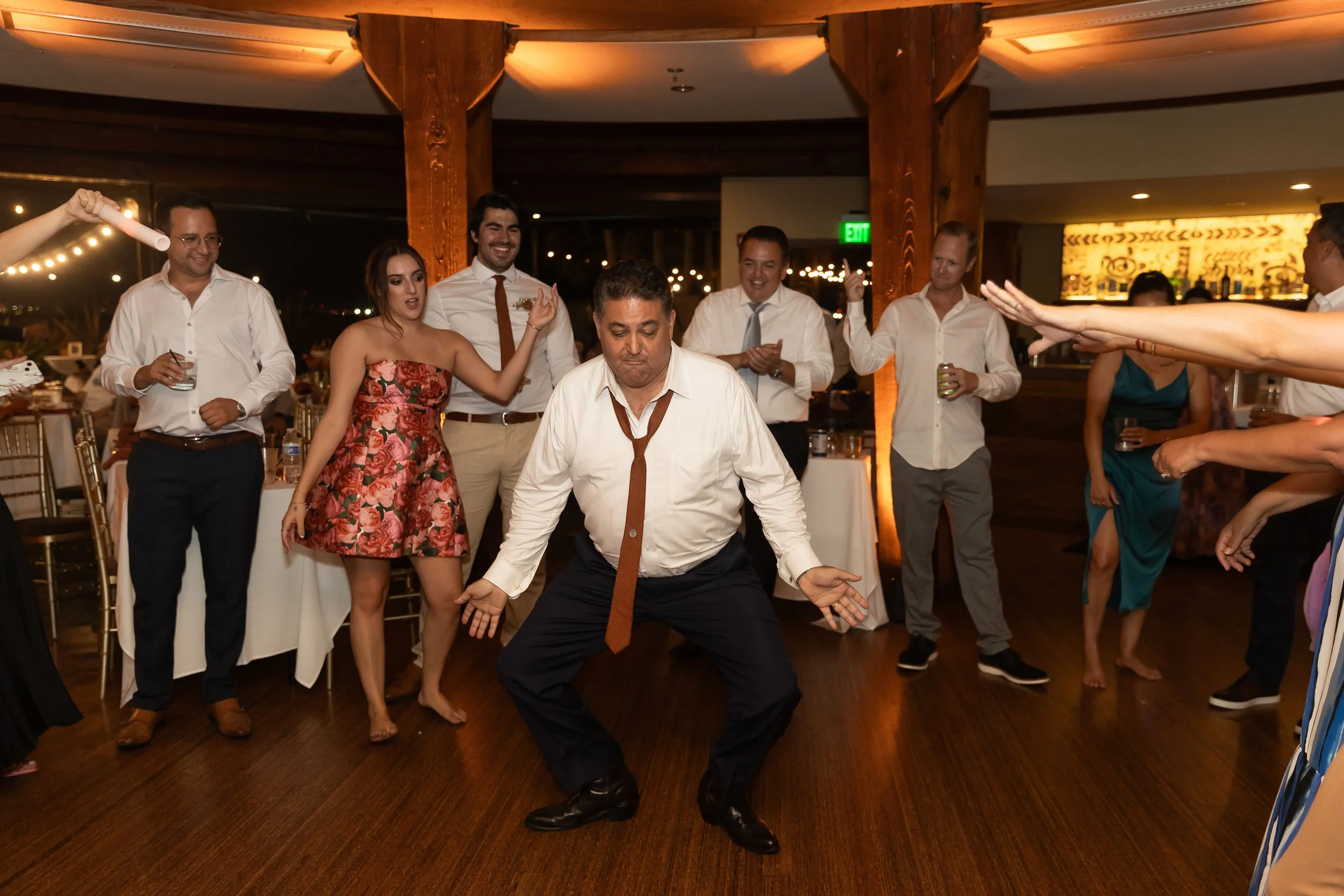 Man dancing at wedding