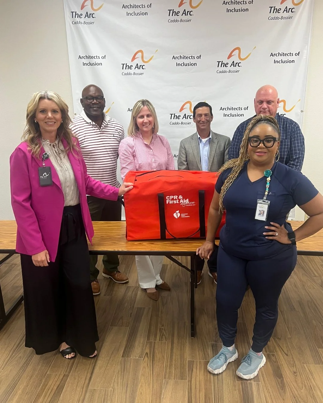 We are so grateful to the American Heart Association (AHA) for donating several &quot;Mini Anne&rdquo; CPR training tools to help our team here at The Arc Caddo-Bossier! 

These portable, durable kits provide hands-on practice in lifesaving skills, g