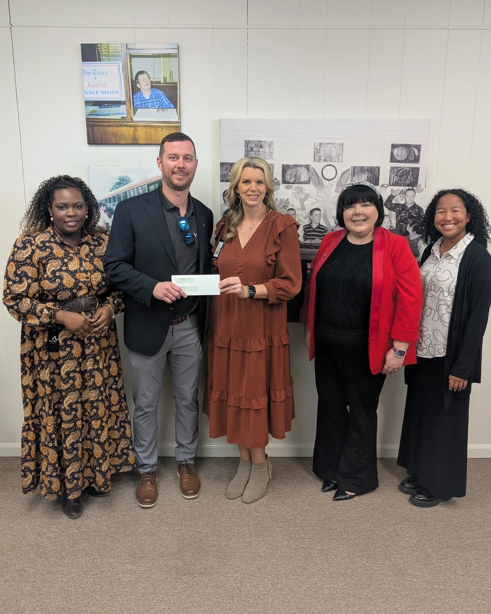 We would like to give a special thank you to Louisiana Charities Trust for awarding The Arc Caddo-Bossier a generous donation in support of our mission of building unlimited opportunities for people with disabilities!🧡💛 Kirk Savoy visited us at our