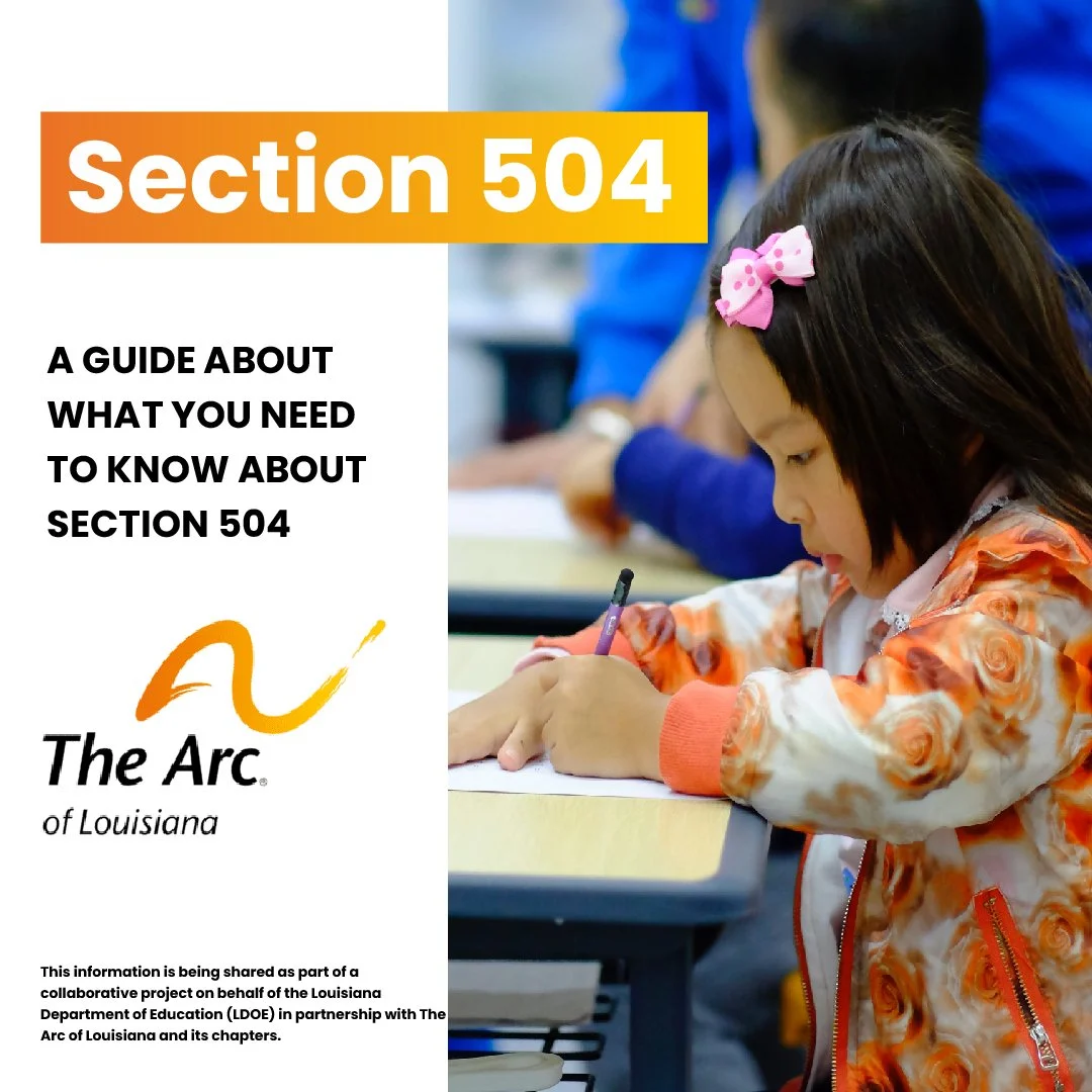 The Arc Caddo-Bossier is a part of a collaborative project on behalf of the Louisiana Department of Education (LDOE) in partnership with The Arc of Louisiana. In the coming weeks, we will be sharing helpful information with you here, like this guide 