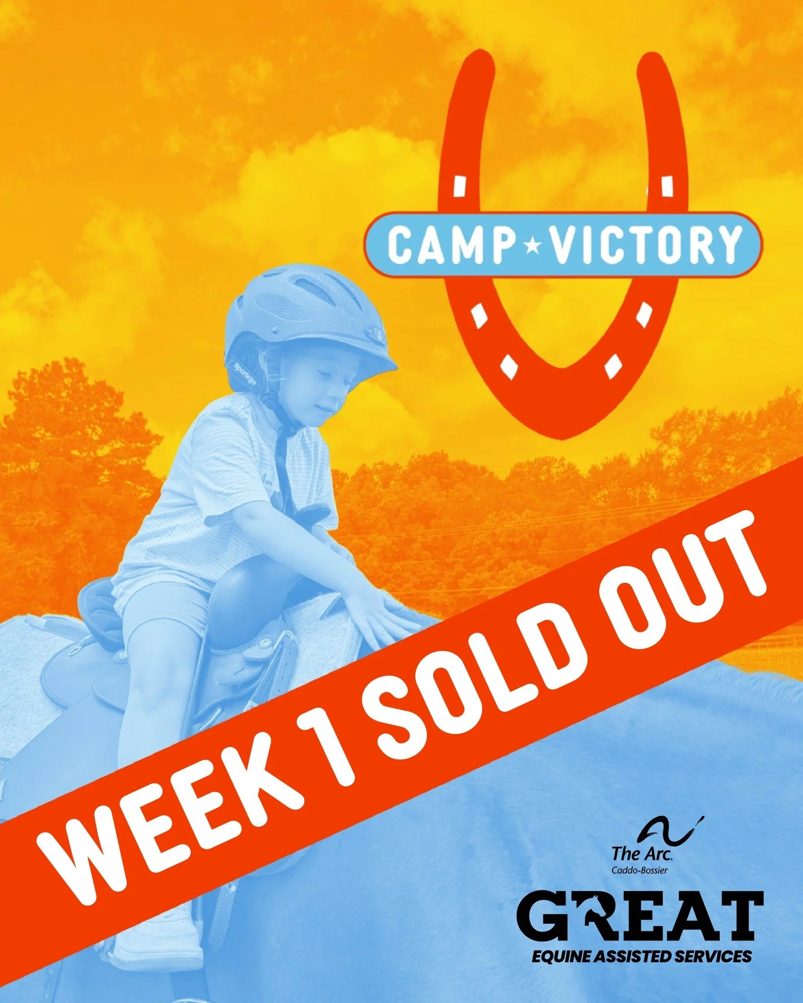 🗣️The First Camp Session of Camp Victory, June 8-12, is officially SOLD OUT! 

There are still spots available for the Second Session of Camp Victory, June 15-19. There are also a reserved amount of spots in both weeks for children with disabilities