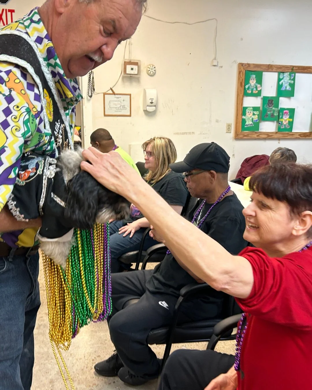 Thank you to The Krewe of Barkus &amp; Meoux  for celebrating Mardi Gras with us at our Conly Day program today!💜💚💛

#mardigras #shreveportmardigras #mardigras2026