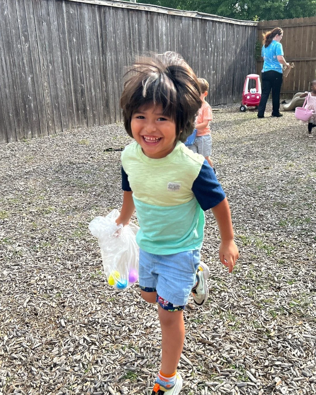 Happy Easter!🐣 The Arc Caddo-Bossier's Goldman School and Child Development Centers had Easter egg hunts this week to celebrate! #egghunt #easter