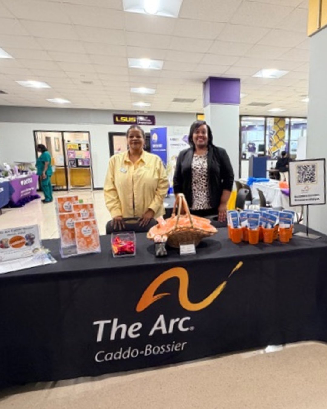 Thank you to LSU Shreveport for having us yesterday for the public health fair in honor of Public Health Awareness Week!🧡💛 #NPHW