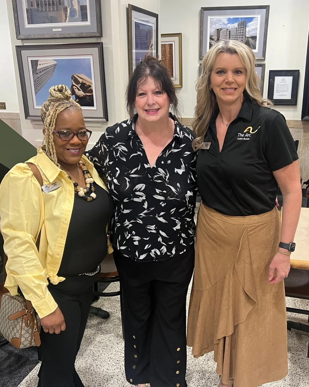 Advocacy in action! 🧡💛

The Arc Caddo-Bossier was honored to take part in The Arc of Louisiana Day and Childcare Association of Louisiana Day at the State Capitol.

CEO Kristen Powers, Director of Children&rsquo;s Services LaShanda Davis, and Admin