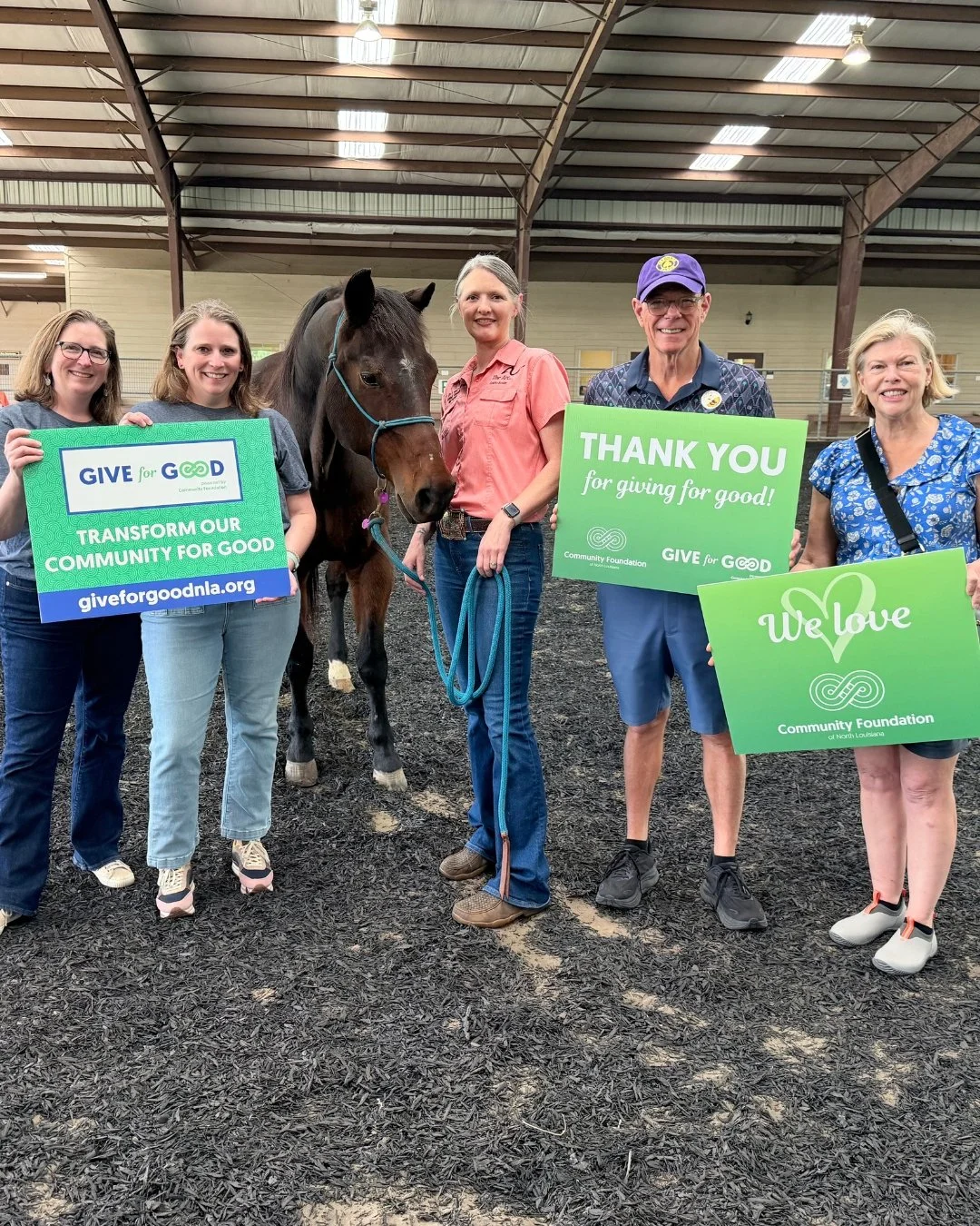 🐴We had our GREAT Open House at GREAT Equine Assisted Services earlier today for Community Foundation of North Louisiana's Give for Good! Guests got to meet the horses, get a tour of the facilities, and eat jambalaya cooked by The Caddo Parish Sheri