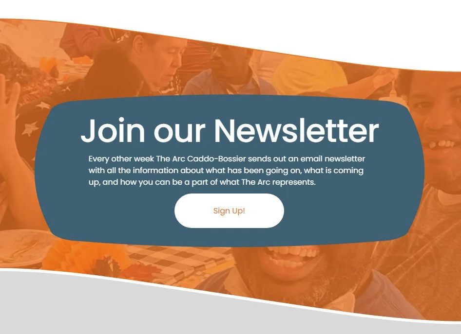 With so much happening daily in our organization, it&rsquo;s easy to miss our updates. Join The Arc Caddo-Bossier email newsletter for updates, reminders, and behind-the-scenes on our Goldman students, our GREAT horses, and everything at The James Co