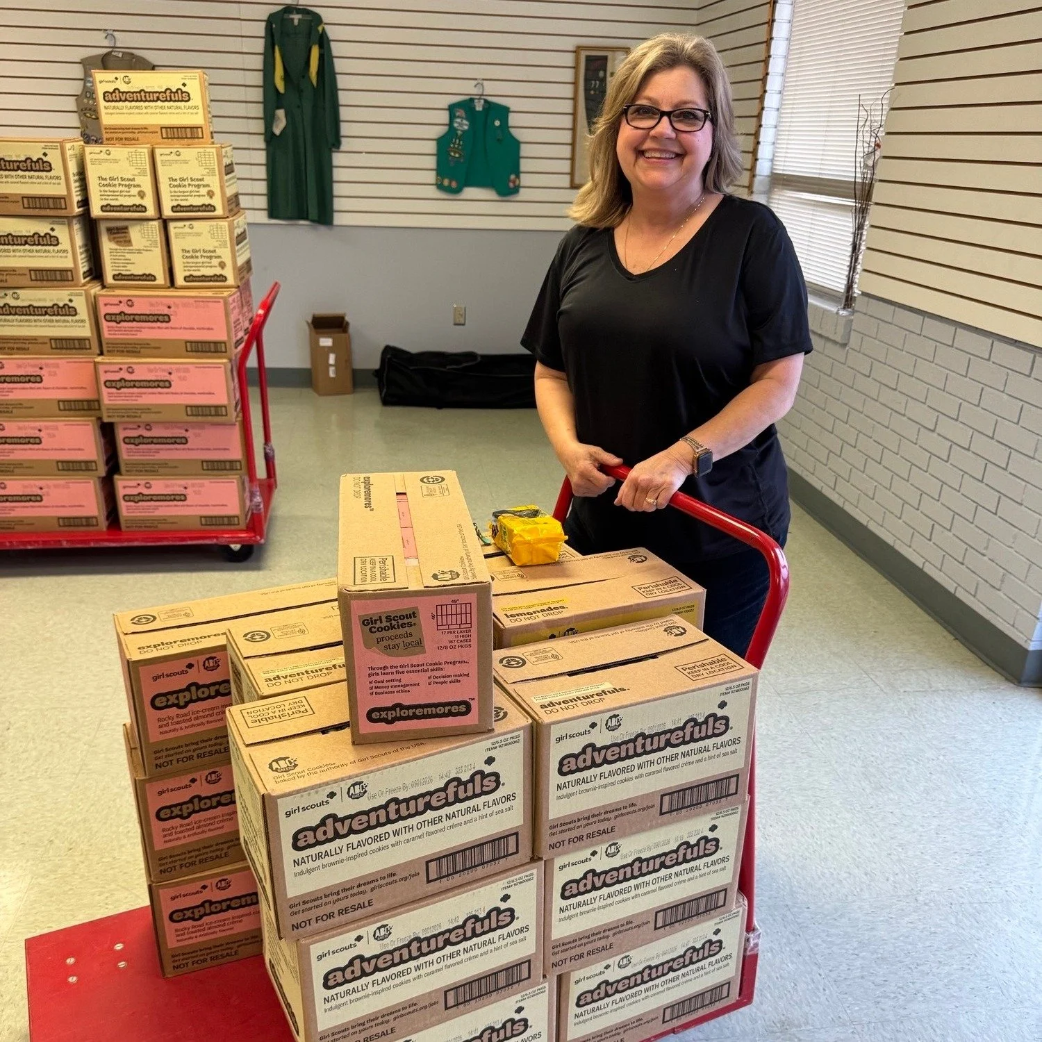 Earlier this week The Arc Caddo-Bossier's Goldman School and Child Development Centers were gifted a Snack-Tastic Stash of Girl Scout cookies from Girl Scouts of Louisiana - Pines To the Gulf

The Crumb-Pocalypse that ensued could not have happened w
