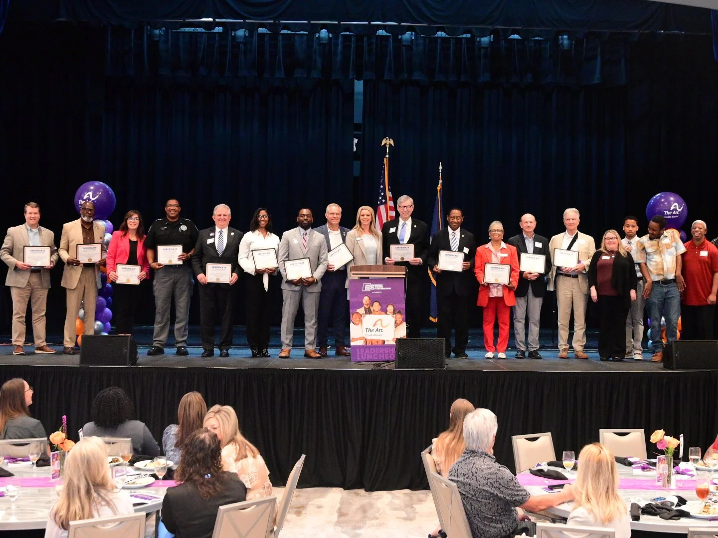 Leadership that includes everyone. 💙

At our Leadership Luncheon featuring Dani Bowman, we took a moment to thank the local, state, and federal leaders who show up for people with disabilities in our community. Elected officials and community leader