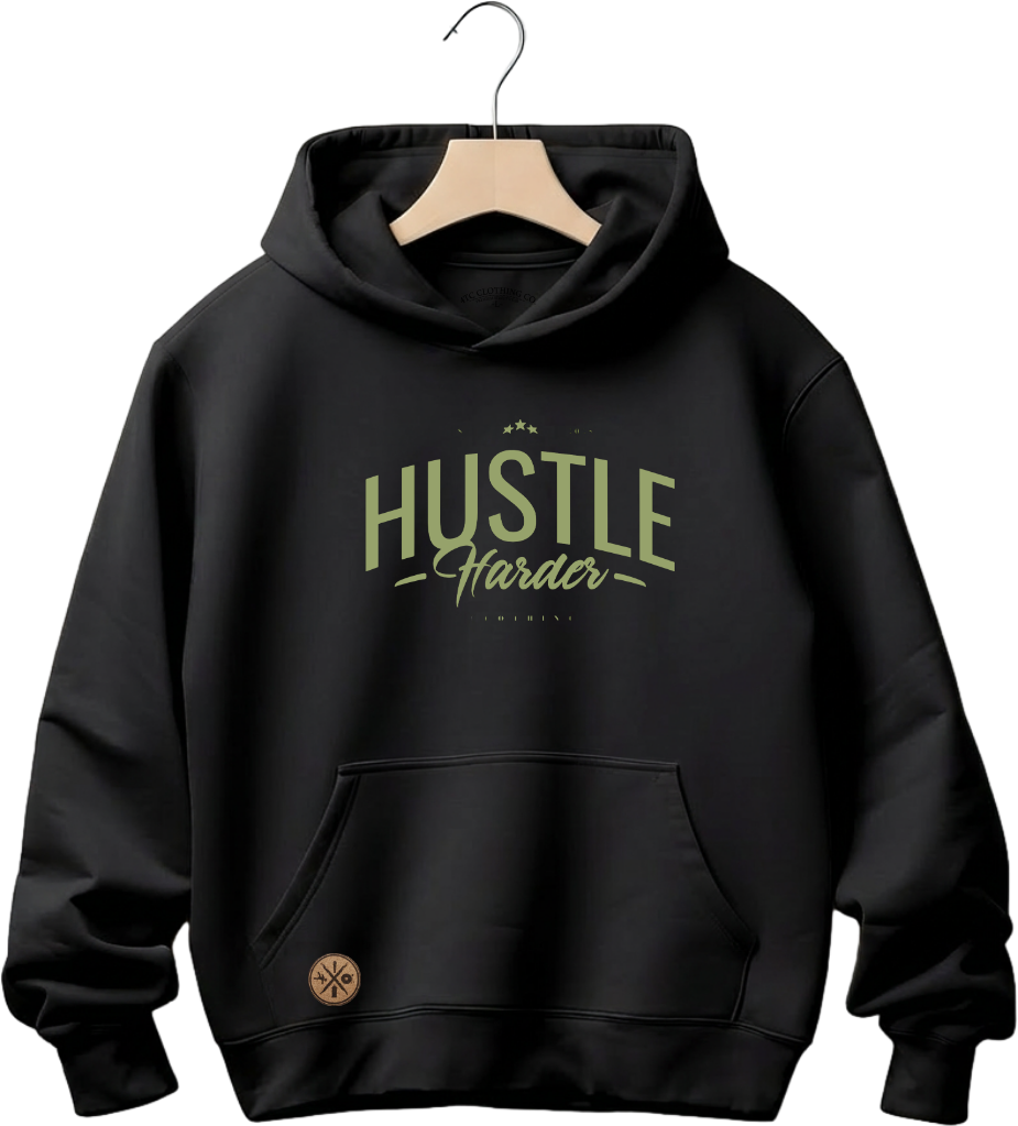 4TC Hustle Harder Super Heavy Hoodie  500gsm