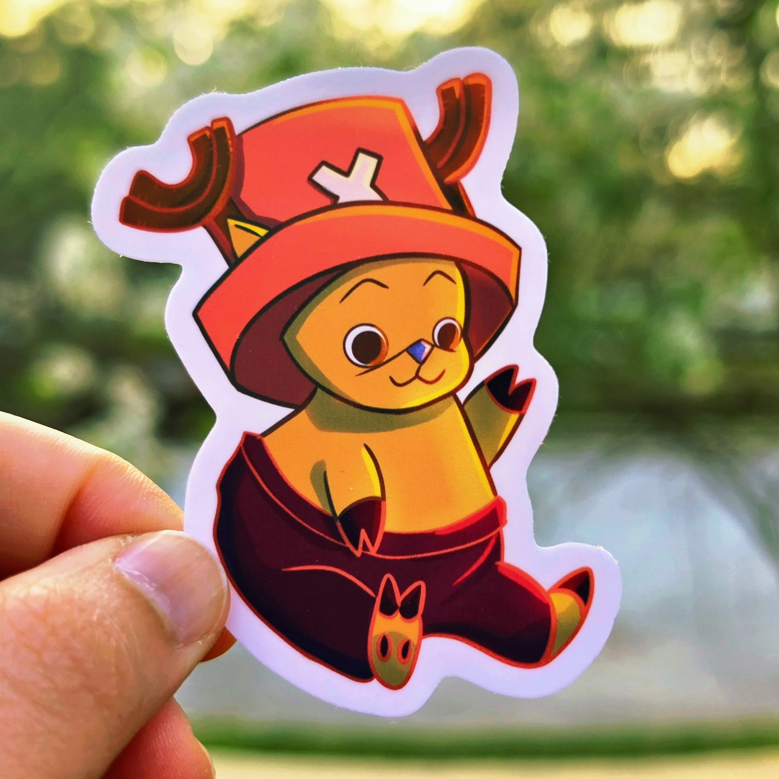 Chopper stays as chopper as he matches with the series cuteness