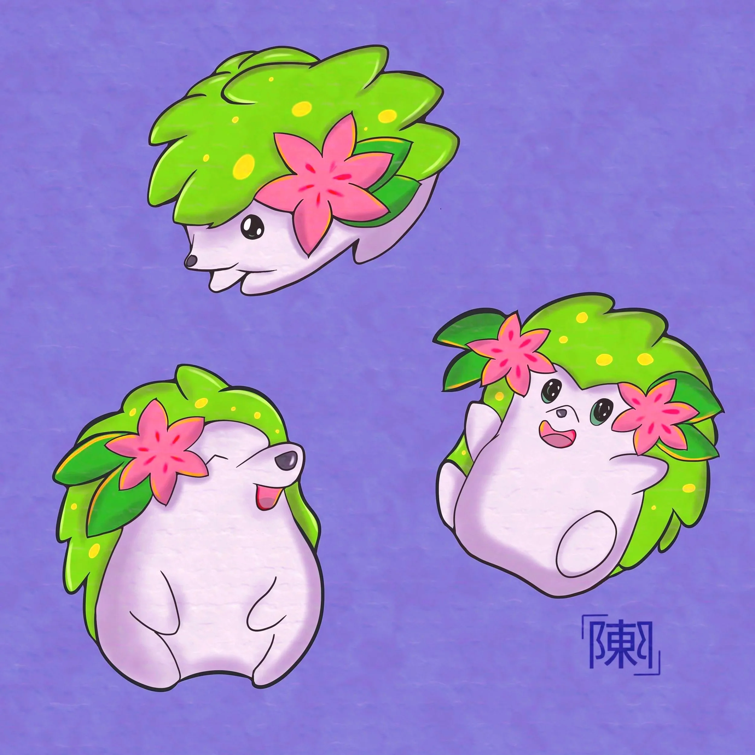Shaymin poses