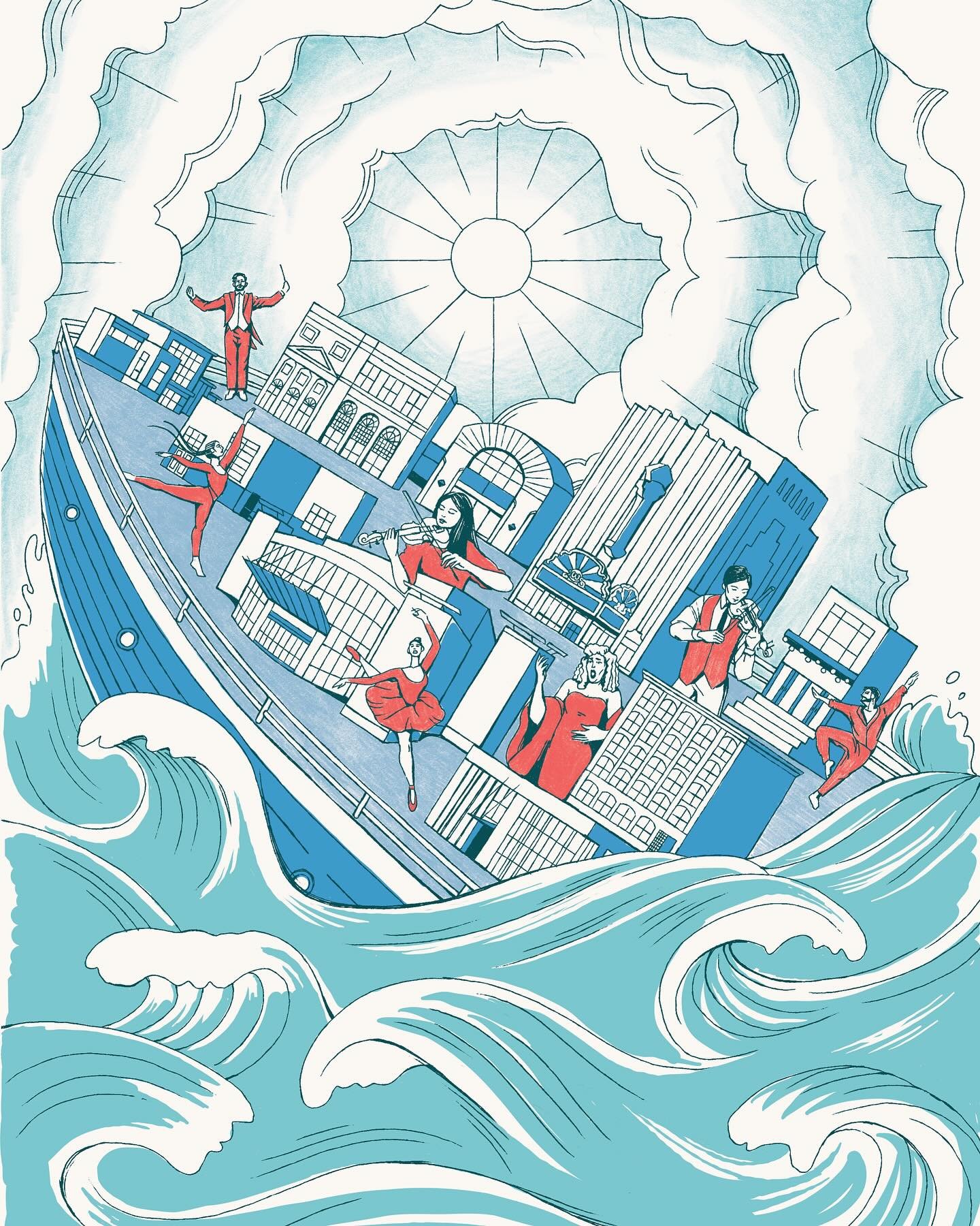 An illustration i did for @milwaukeemag on the  state of funding for performing arts in Milwaukee. Thanks to AD Chelsea Mamerow