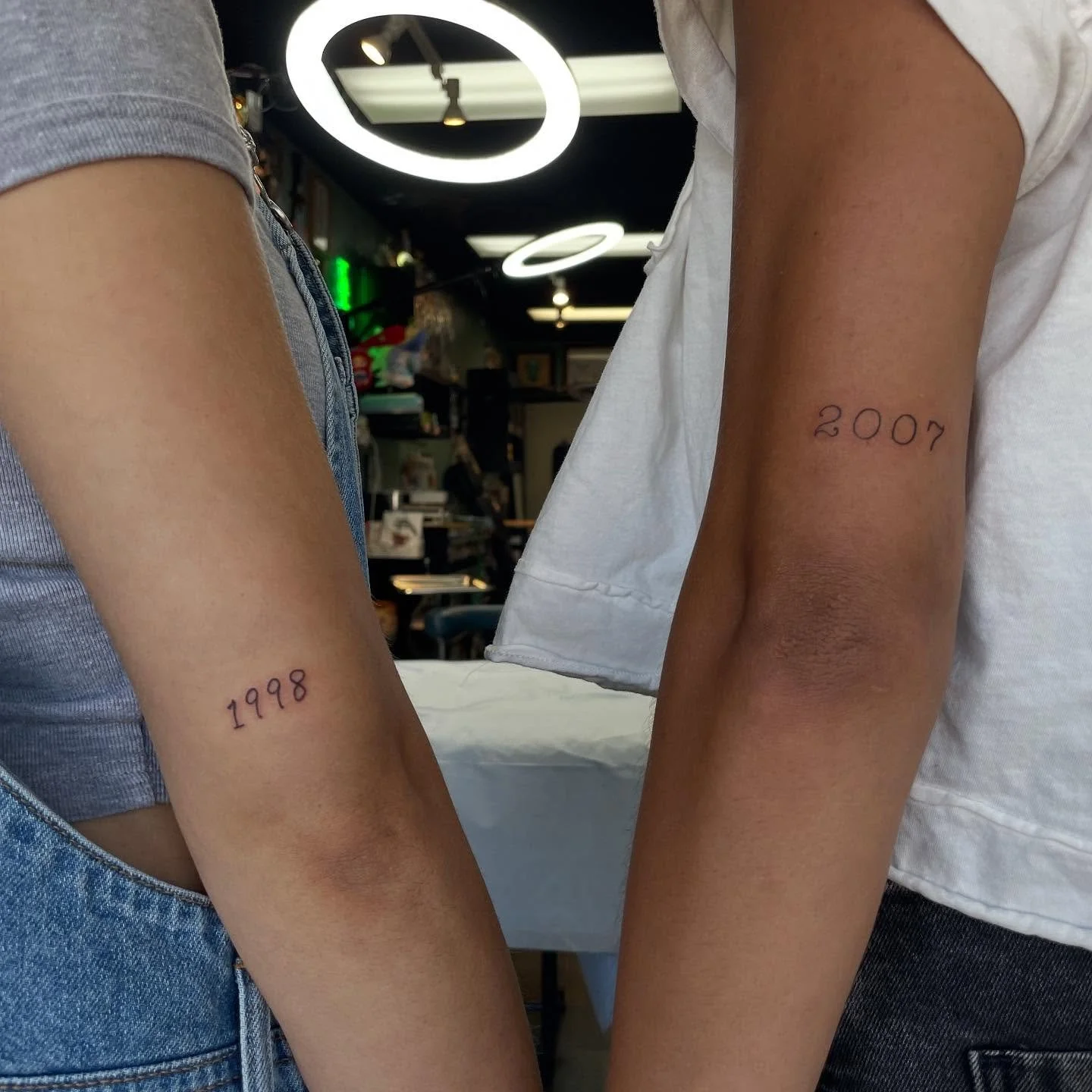 small sister tattoos. So cute! thank you both 🙏