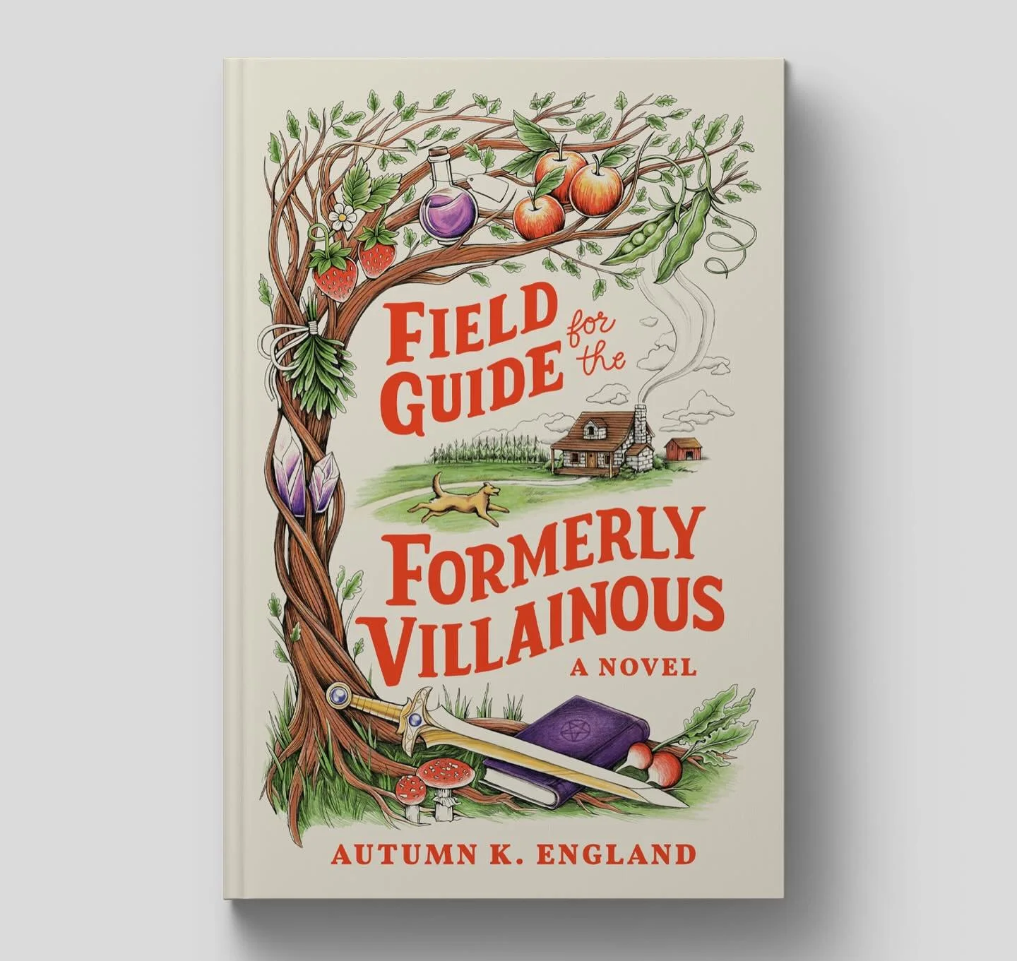 time to reveal my first novel cover art for Field Guide for the Formerly Villainous💫 This was my first project of 2025 and such a joy to work on. written by @mk_england , published by @sourcebooks . Thank you to AD Corina Lupp for asking me to work 