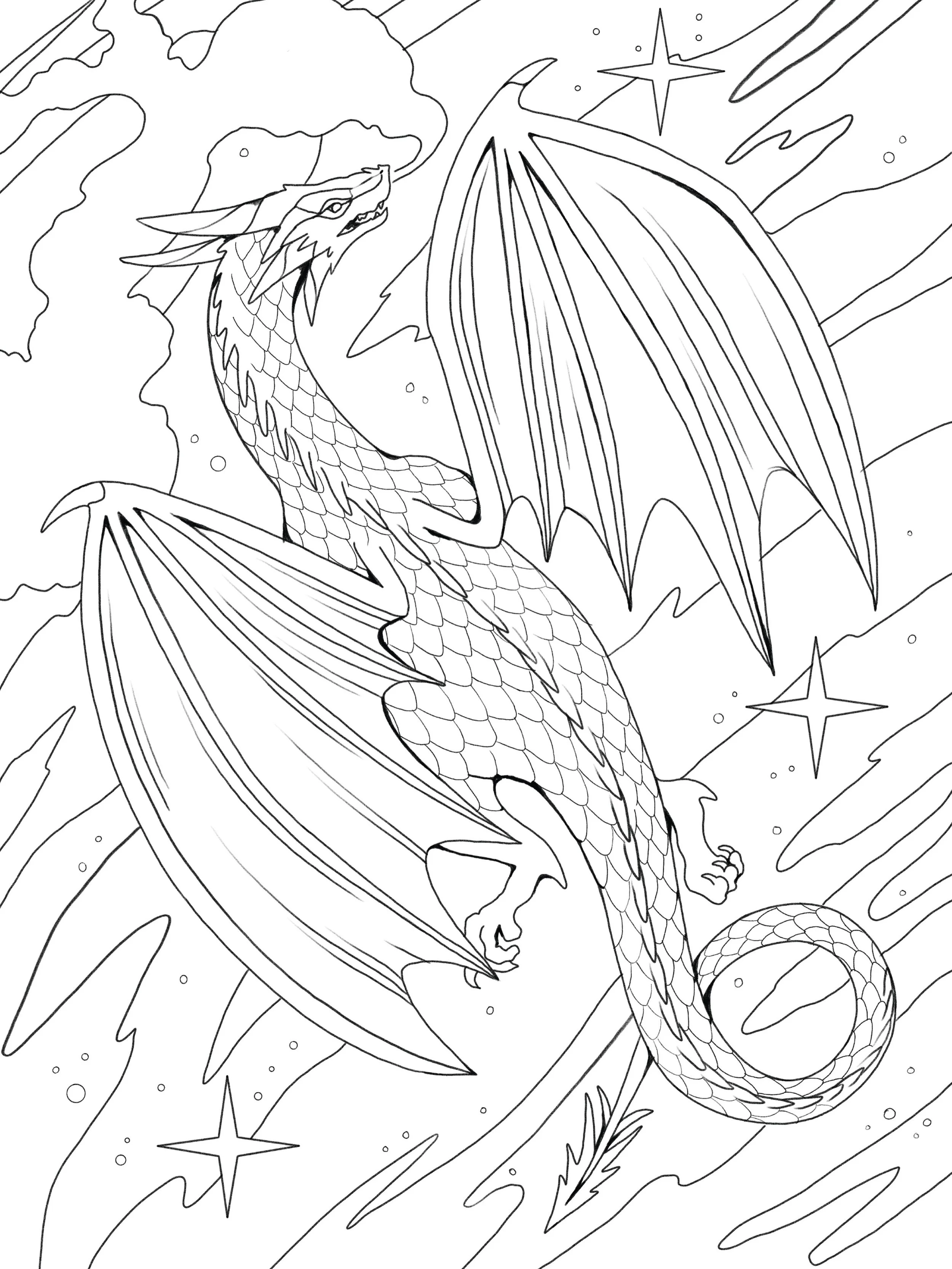 here are some coloring book pages i got to draw for The Rider Files, the ✨official✨ activity book for @rebeccayarros Fourth Wing series! 

Filled with coloring pages, art, stickers, puzzles, and games, The Rider Files is published and available as of