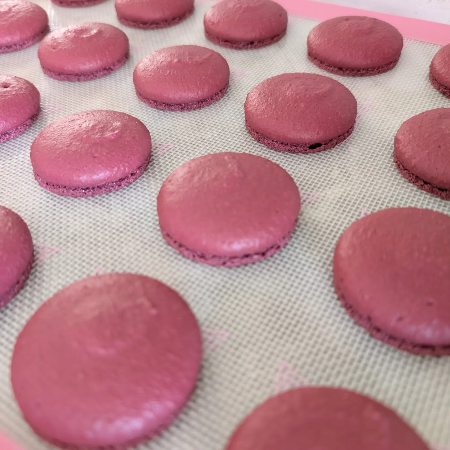 I'm filling these with cherry jam and a dark chocolate ganache 🥰