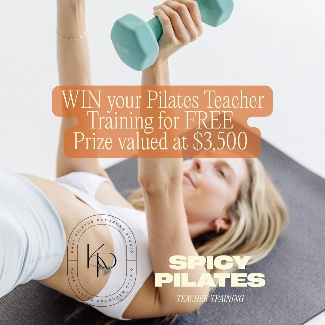 ✨GIVEAWAY TIME ✨
We&rsquo;re joining forces with Spicy Pilates Teacher Training @spicypilatestraining to give one of our lucky followers the chance to win a Pilates Course worth $3500. Mat or Reformer ~ you choose! 

To go in the draw to win, make su
