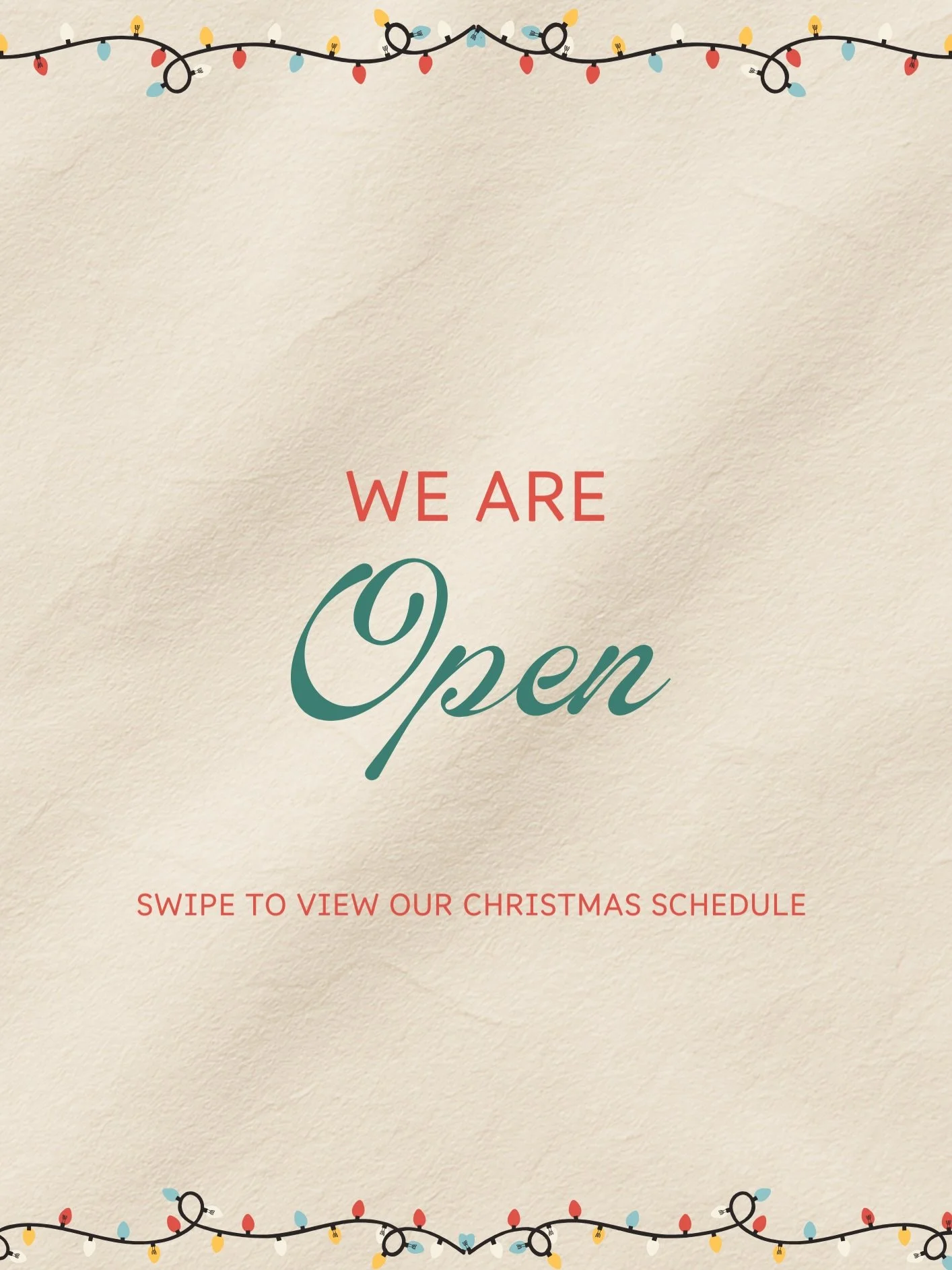 We&rsquo;re gently slowing things down for the holidays 🎅🏾swipe to view our modified Christmas schedule! We&rsquo;ll be open mid-mornings and closed on Christmas Day.🎁🎄

An invitation to slow the pace during the busy season 🕊️we&rsquo;ll see you
