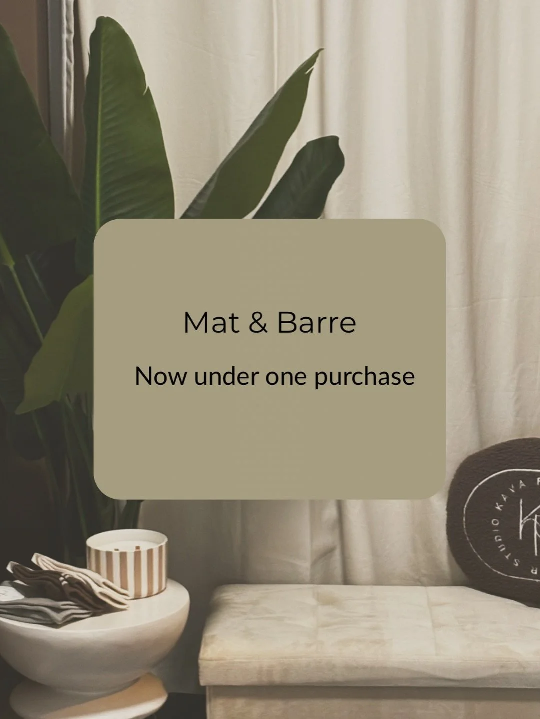 Big update on the Mat side 👀

Mat and Barre are now included under one class pack. 💪🏽

This means you can now book any Mat or Barre class on the schedule using the same pack.

No additional purchases - no separate pricing.

Already have a Mat clas