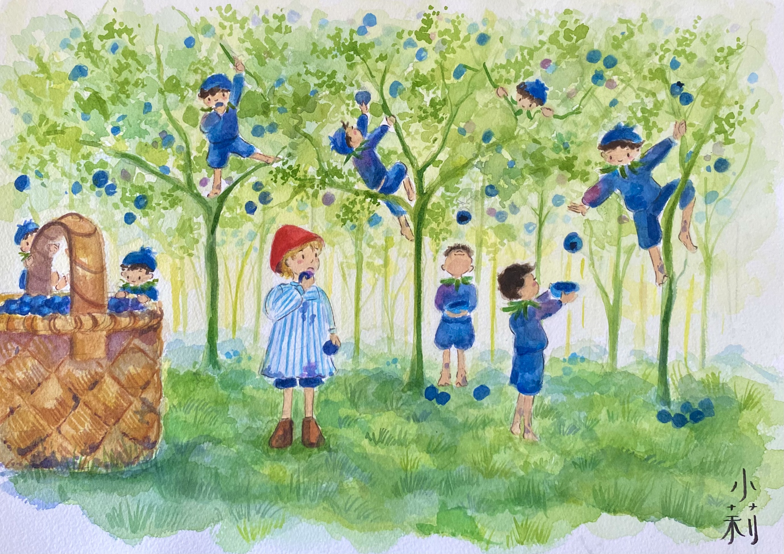 peter in blueberry land