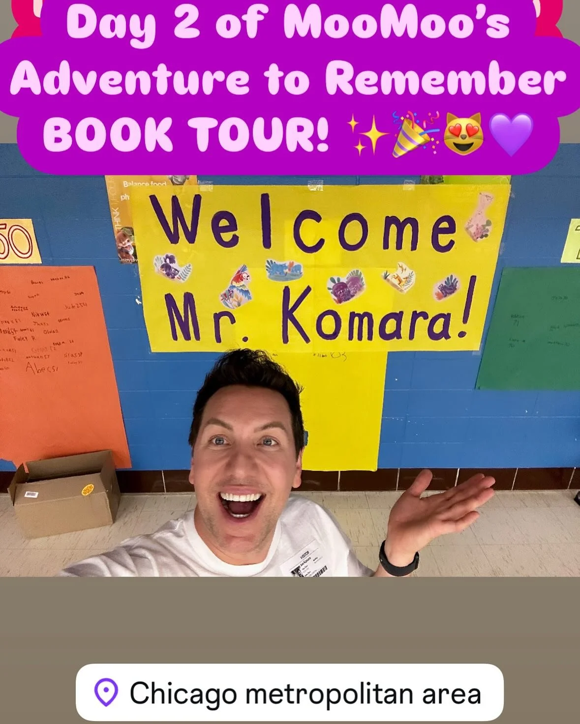 So much FUN sharing MooMoo&rsquo;s Adventure to Remember with 230 kiddos! Reading and writing is freedom! ✨🎉 Day 2 of Book Tour in the books!