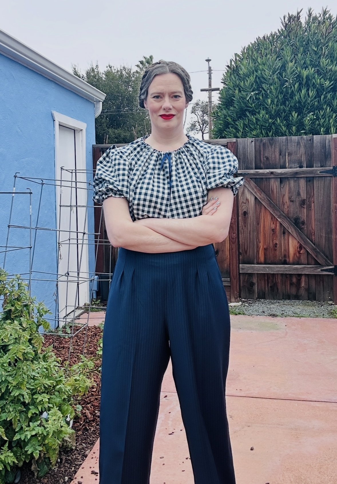Outfit created from genuine 1940’s patterns.