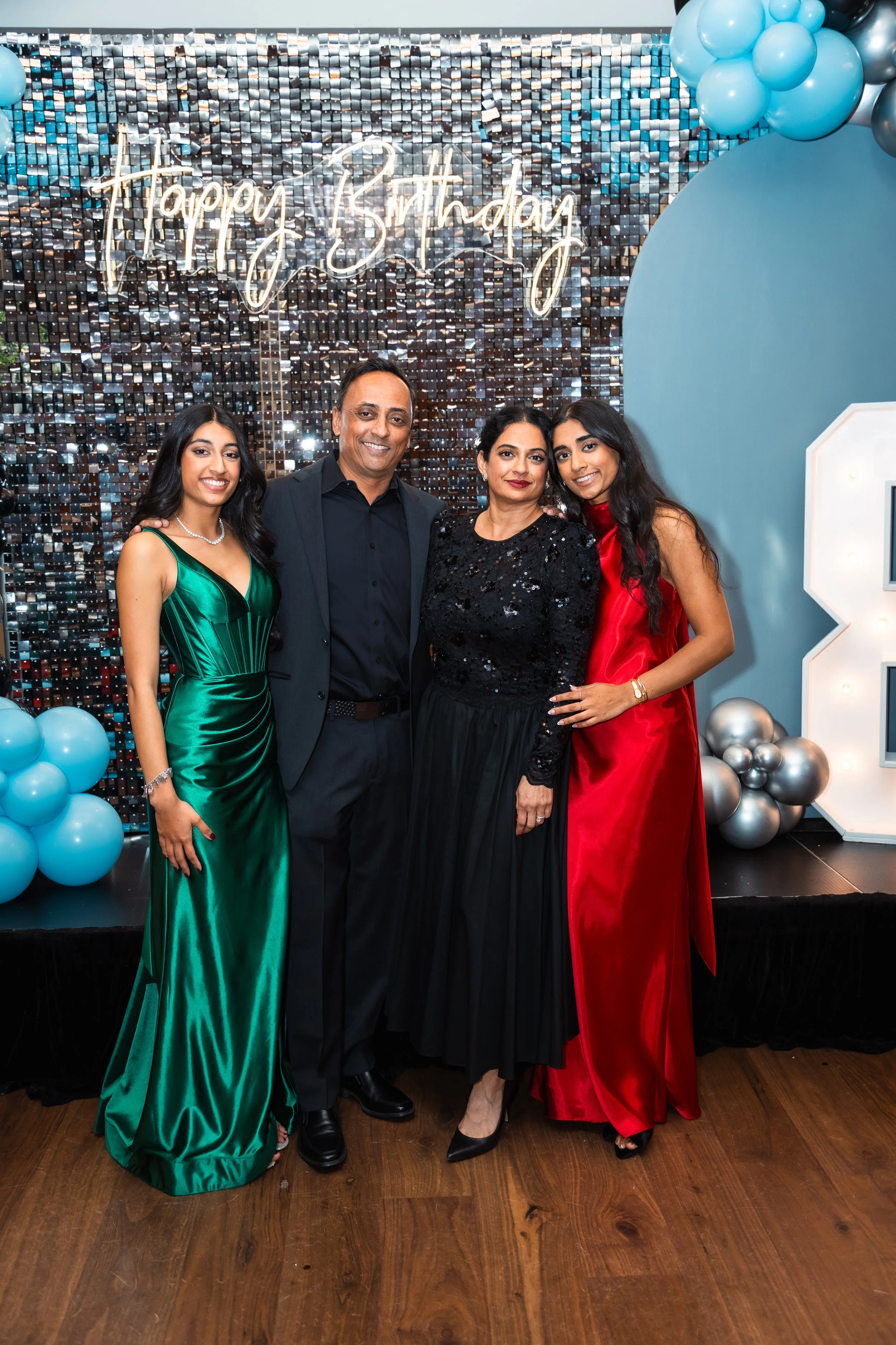 A professional photography of a family celebrating a birthday in Fremont California