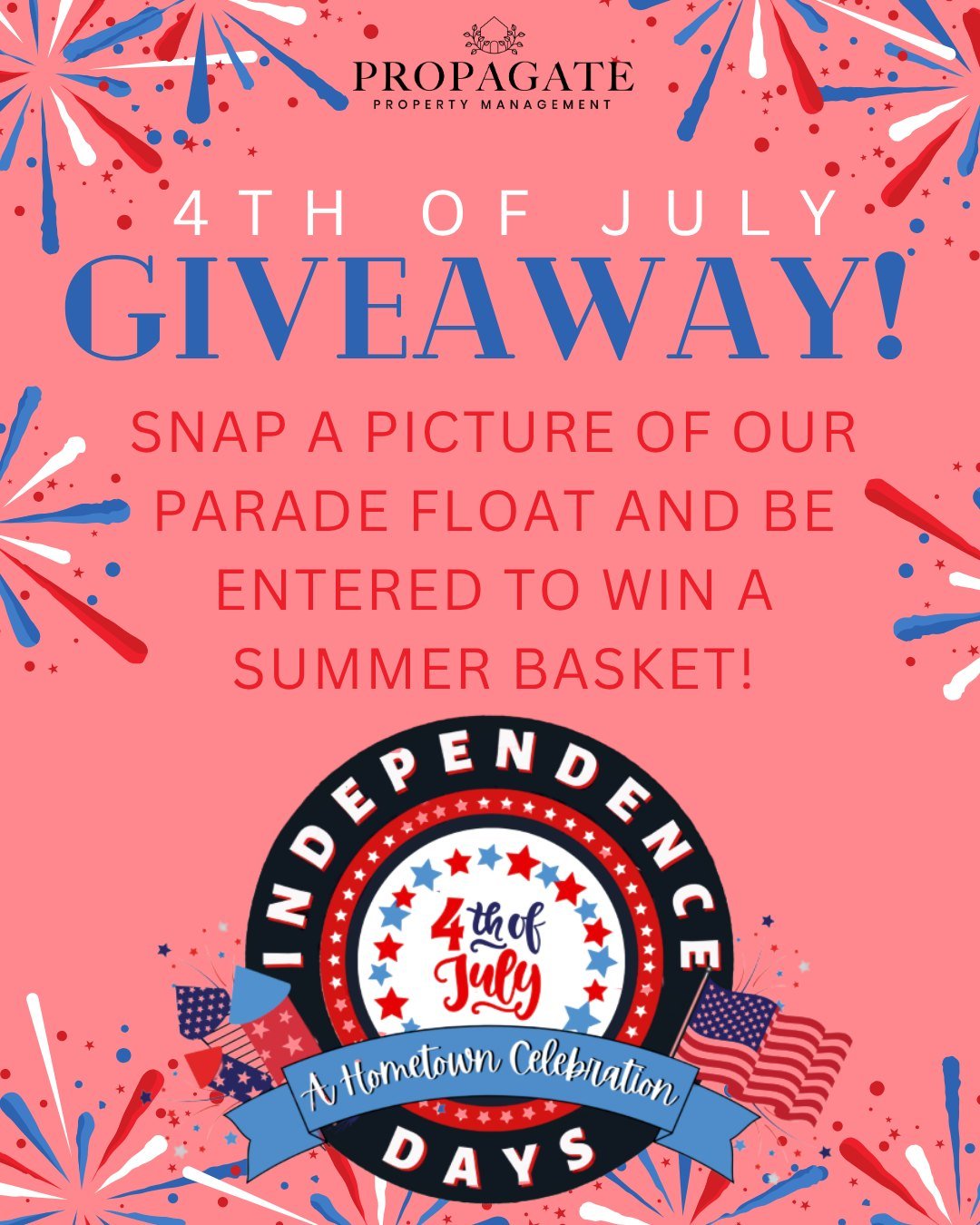 Join us for 4th of July FUN at the Independence Days Parade! We will be there driving a 1984 RED Chevy Blazer! Snap a photo and tag us to be entered! 
.
.
We hope to see you there!