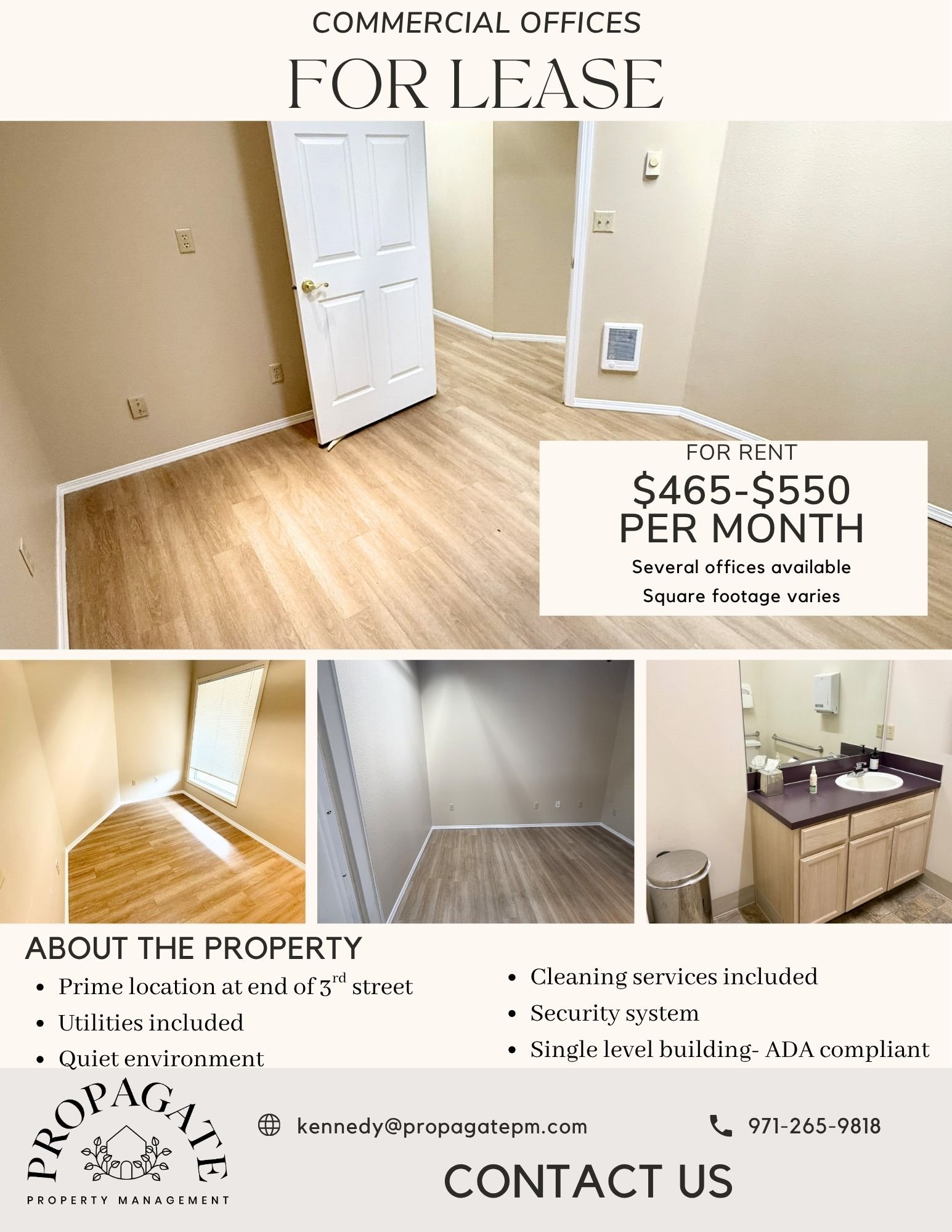 Are you or someone you know looking for a quiet, clean office space in a prime location? We have a few options for you! Send us a message, we'd love to chat! 2 of these valuable offices are AVAILABLE NOW✅