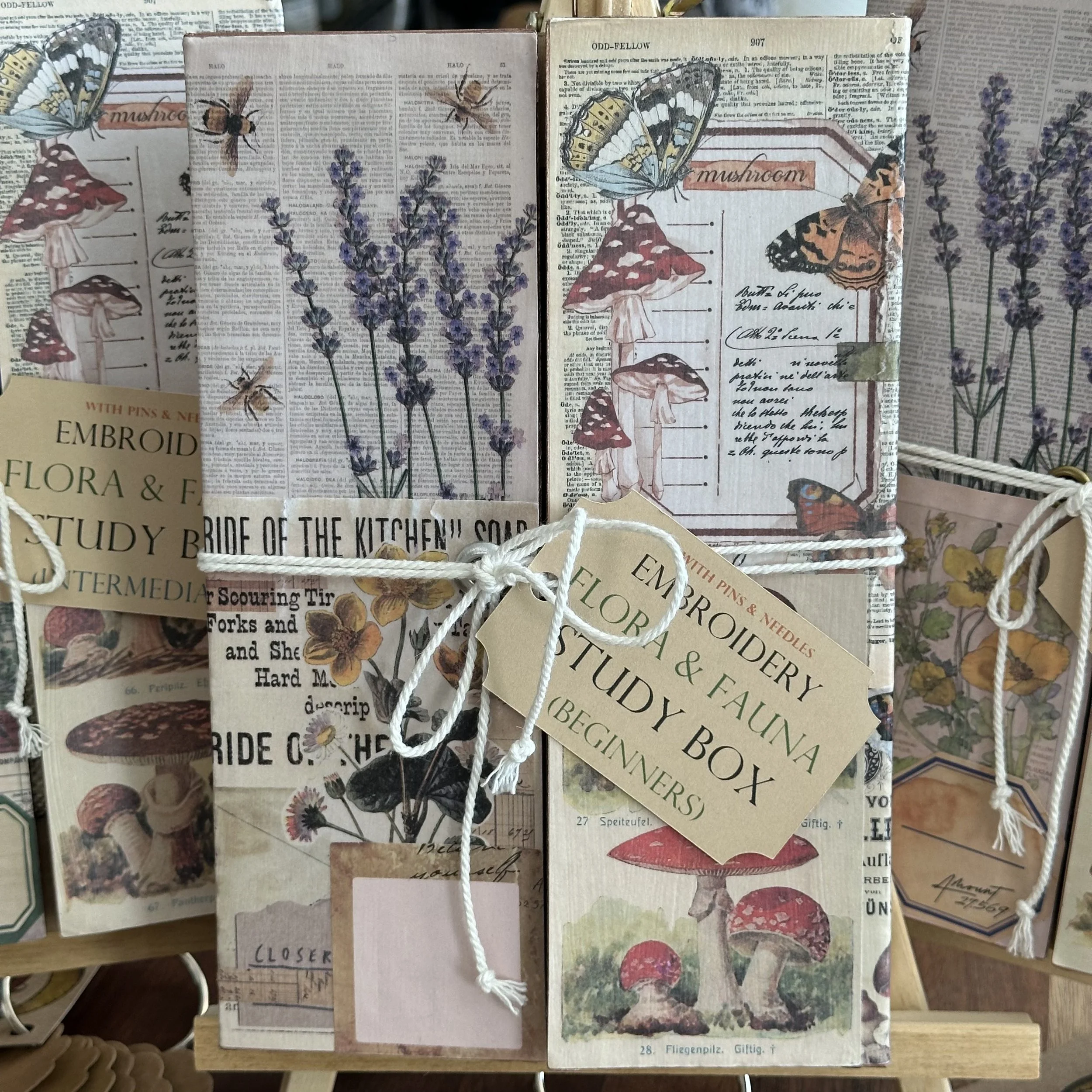 With Pins & Needles presents: Embroidery Flora & Fauna Study Box Kit