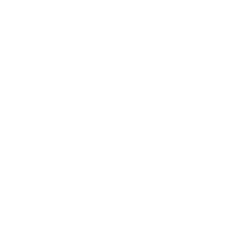 White handshake icon with transparent background