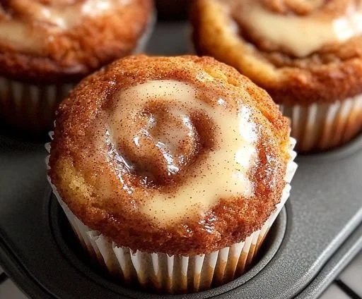 Cinnamon Roll Protein Muffins