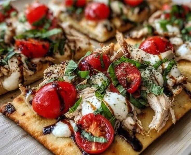 Caprese Chicken Flatbread