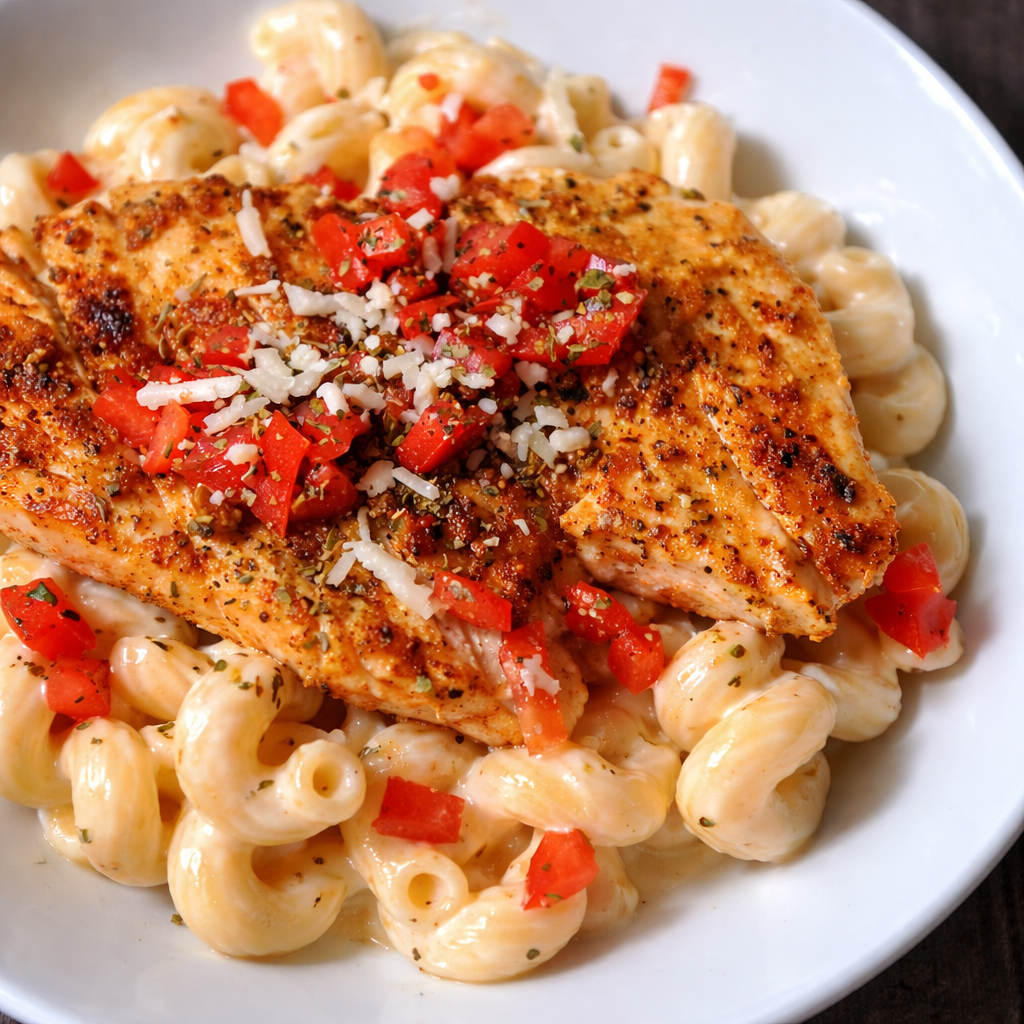 🍝 Tuscan Blush Chicken Pasta