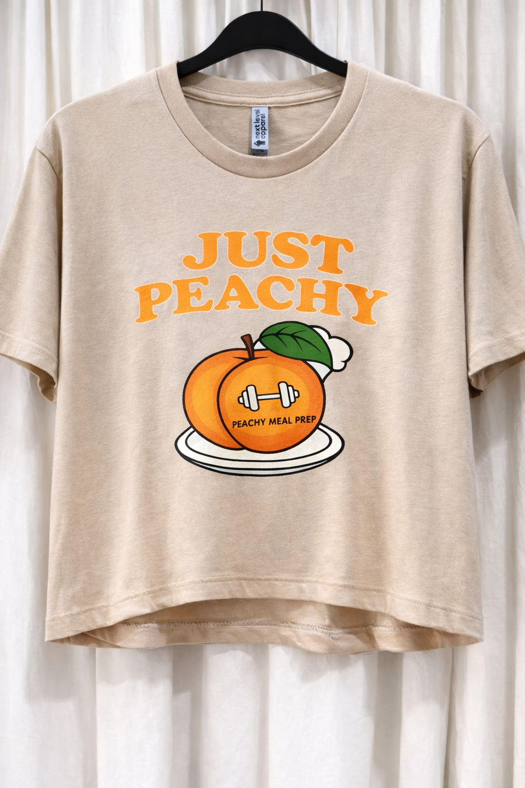 Just Peachy Crop Tee
