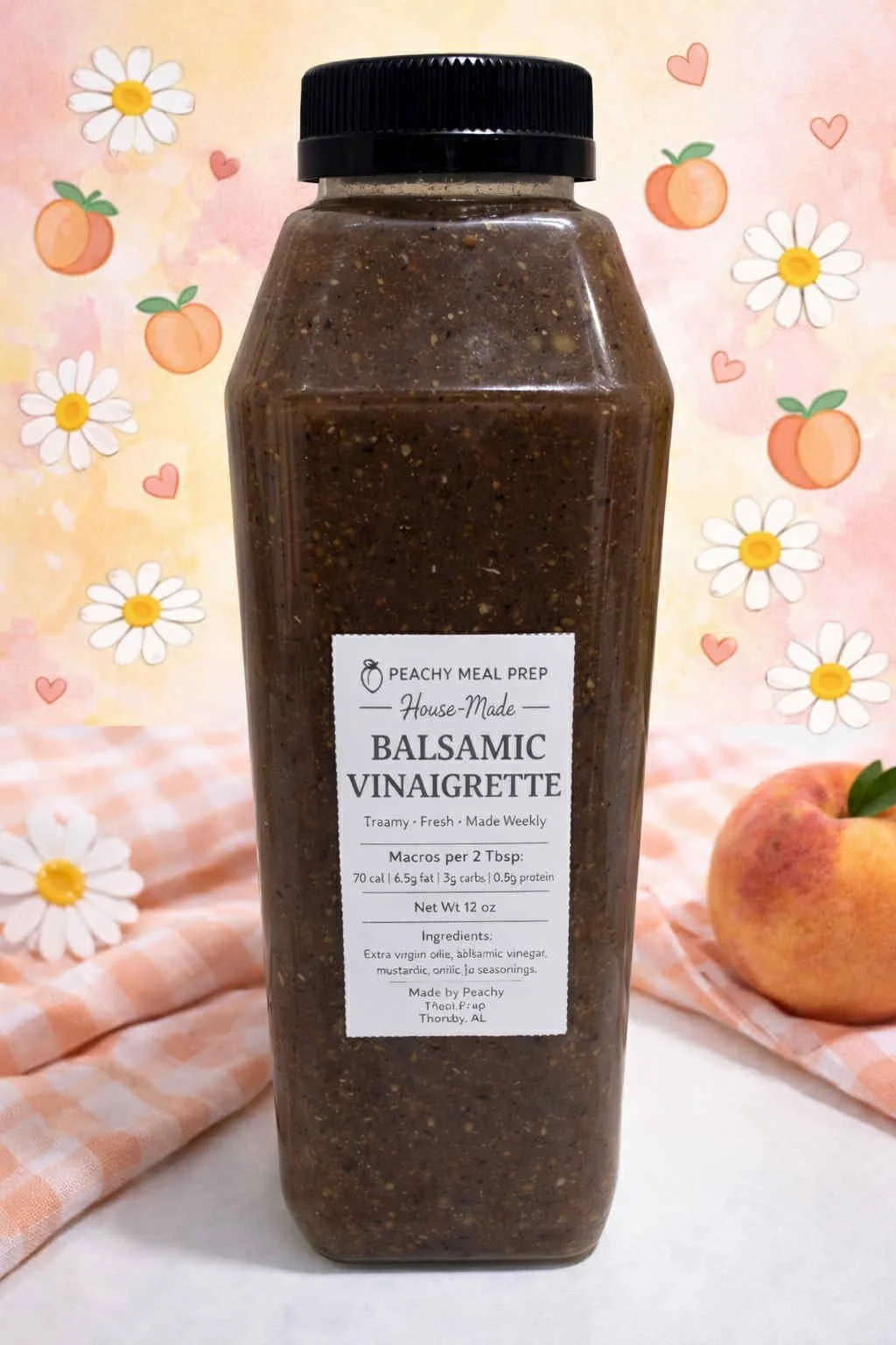 Peachy House-Made Balsamic Vinaigrette (16 oz)