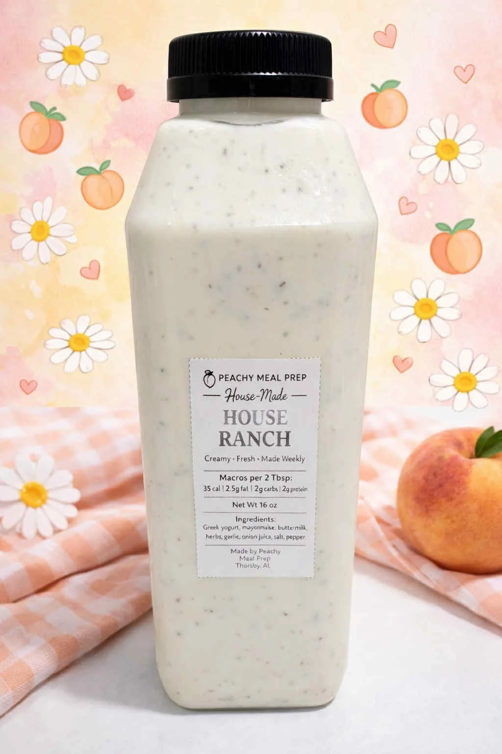 Peachy House-Made Ranch (16 oz)
