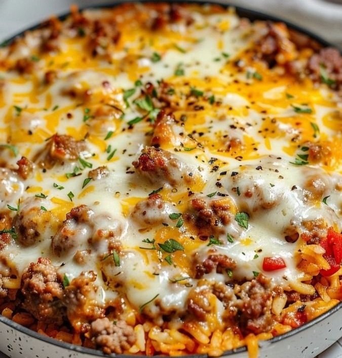 Ground Beef & Rice Skillet