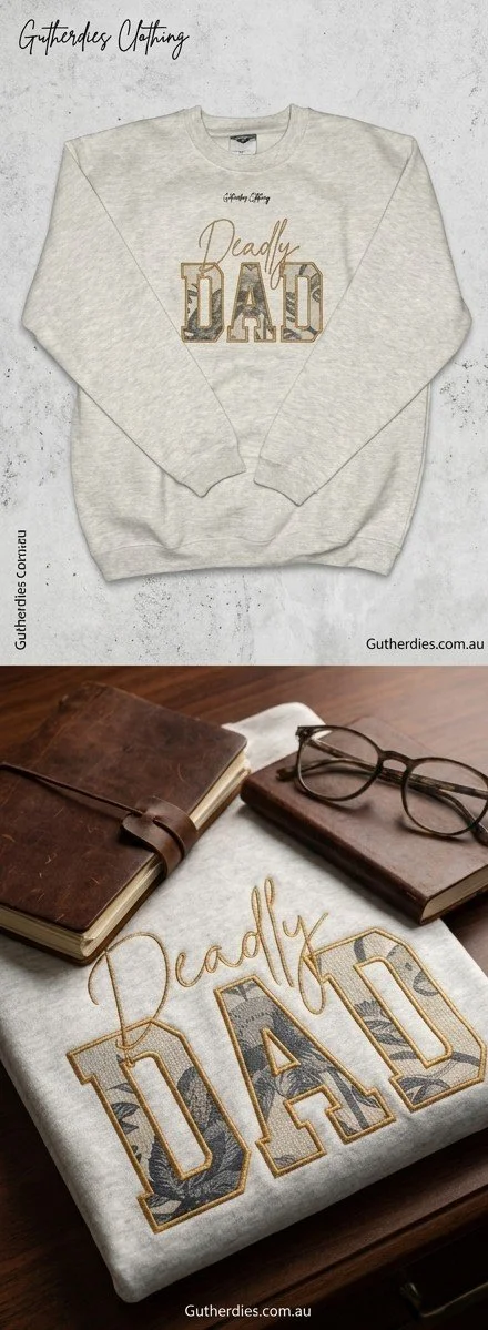 Hand-Crafted 'Deadly Dad' Fleece Jumper